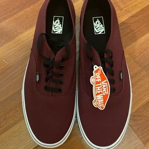 NEW Vans Authentic Skate Shoe - Port Royale Maroon